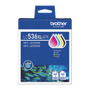 Brother Lc536Xl Black Cyan Magenta Yellow Pack Ink Cartridge