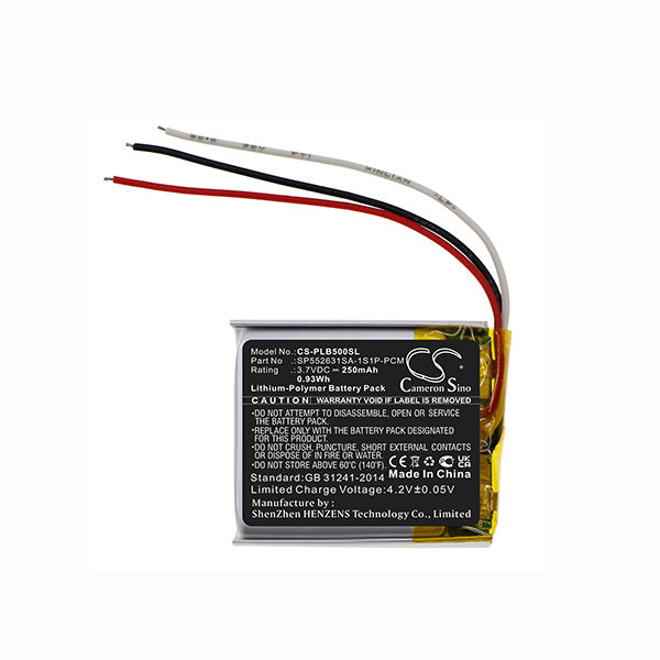 Cameron Sino Cs Plb500Sl 250Mah Battery For Plantronics Backbeat 500