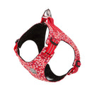 Floral Dog Harness Red