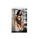 Vibes Barbed Wire Net Bodysuit M L  Black Size