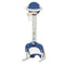 Kids Basketball Hoop Stand Adjustable 6 in 1 Sports Center Toys Set Blue