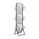 Adjustable Metal Fruit Basket Stand With Detachable Bowls