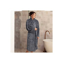 Bambury Channel Fleece Robe Steel