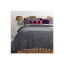 Bambury Channel Quilt Cover Set Steel