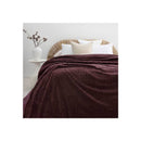 Bambury Lattice Sherpa Blanket Raisin