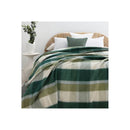 Bambury Nolan Wool Bamboo Blanket Forest Check