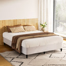 Bed Frame Double Size Metal Grey MASON