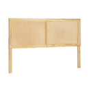 Bed Head Double Size Rattan - Ribo Pine