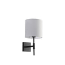 Wall Sconce With Fabric Shade