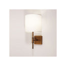 Wall Sconce With Fabric Shade