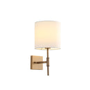 Wall Sconce With Fabric Shade