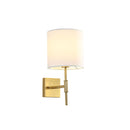 Wall Sconce With Fabric Shade