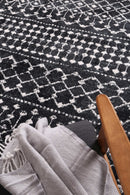 Dawn Bloom Black White Rug