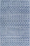Coral Bloom Blue White Rug