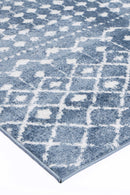 Dune Oasis Blue Tribal Rug