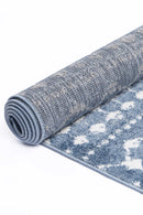 Dune Oasis Blue Tribal Rug