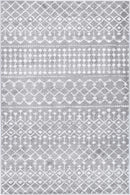 Clover Bloom Grey White Rug