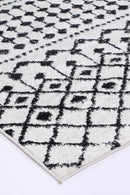 Coral Oasis Black White Tribal Rug