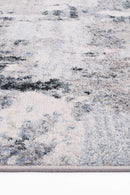Celeste Bloom Grey Blue Abstract Rug