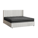 Bed Frame with Mattress Set Queen Size Gas Lift Boucle BILY