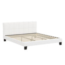 Bed Frame King Size Base White Boucle TOFU