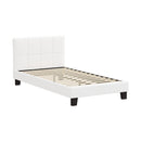 Bed Frame King Single Base White Boucle TOFU