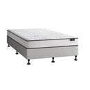 Bed Frame King Single Size Upholstered with Mattress Grey