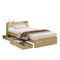 Single Bed Frame with Charging Ports & 2 Drawers