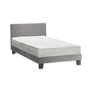 Bed Frame King Single Size Wooden Beds with Mattress Grey
