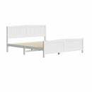 Bed Frame King Size Timber Platform White