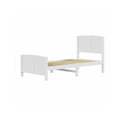 Bed Frame Singe Size Timber Platform White
