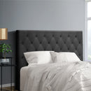 Bed Head Headboard Double Size Fabric - CAPPI Charcoal