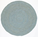 Harbour Glen Blue Jute Round Rug