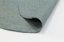 Harbour Glen Blue Jute Round Rug