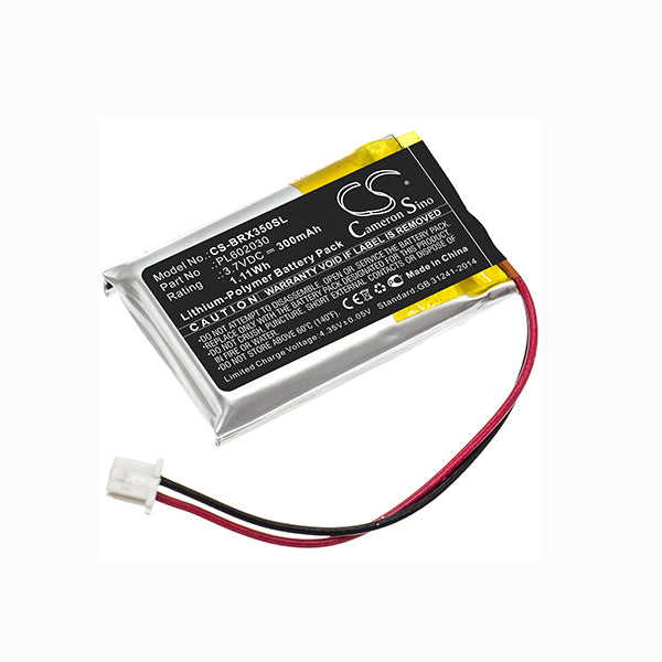 Cameron Sino Cs Brx350Sl 300Mah Battery For Blueparrott Vxi B350 Xt