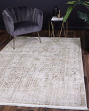 Fern Bloom Beige Multi Bohemian Rug
