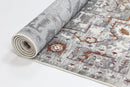 Golden Bloom Grey Multi Bohemian Rug