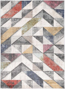 Hazel Bloom Multi Geometric Rug