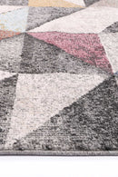 Hazel Bloom Multi Geometric Rug
