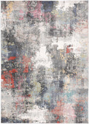 Indigo Bloom Multi Abstract Rug