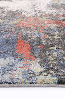 Indigo Bloom Multi Abstract Rug
