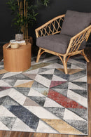 Hazel Bloom Multi Geometric Rug