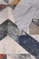 Hazel Bloom Multi Geometric Rug
