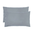 Bambury Temple Organic Cotton Pillowcase Pair Steel Blue