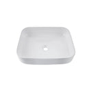 White Bathroom Sinks Ceramic Basin Bowl With Black Pop Up Waste