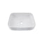 White Bathroom Sinks Ceramic Basin Bowl With Black Pop Up Waste