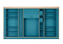 B Series Pull Out Accessories Storage Fits 900Mm Cabinet Teal Finish
