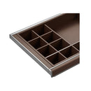 B Series Pull Out Tray Multiple Sections Natural Finish