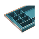 B Series Pull Out Wardrobe Tray 900Mm Multiple Sections Teal Finish