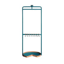 B Series Rotating Multifunctional Trouser Rack Corner Teal Finish